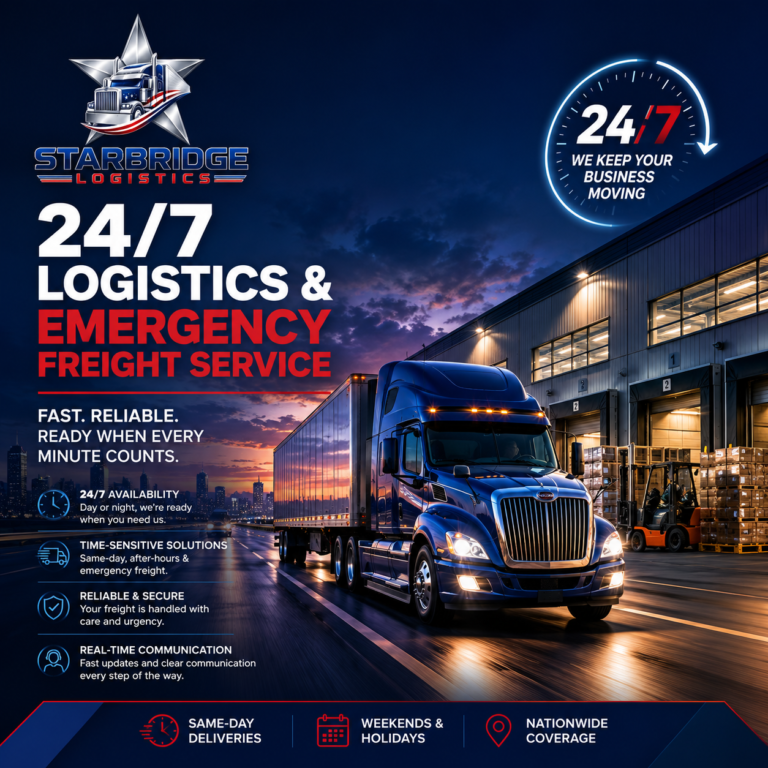 What Businesses Should Know About 24/7 Logistics and Emergency Freight Service