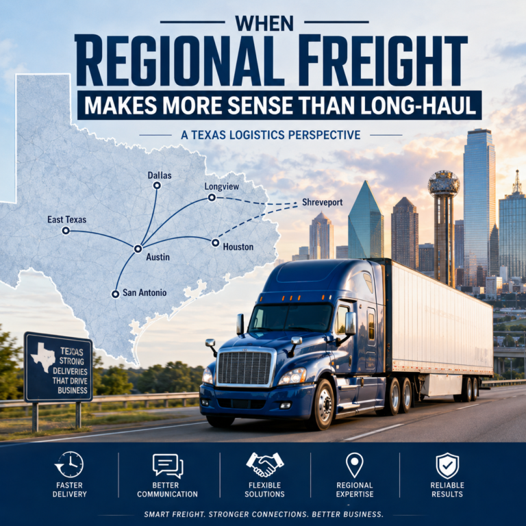 When Regional Freight Makes More Sense Than Long-Haul: A Texas Logistics Perspective